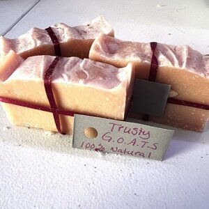 Goat Milk Soap Handmade Rose color